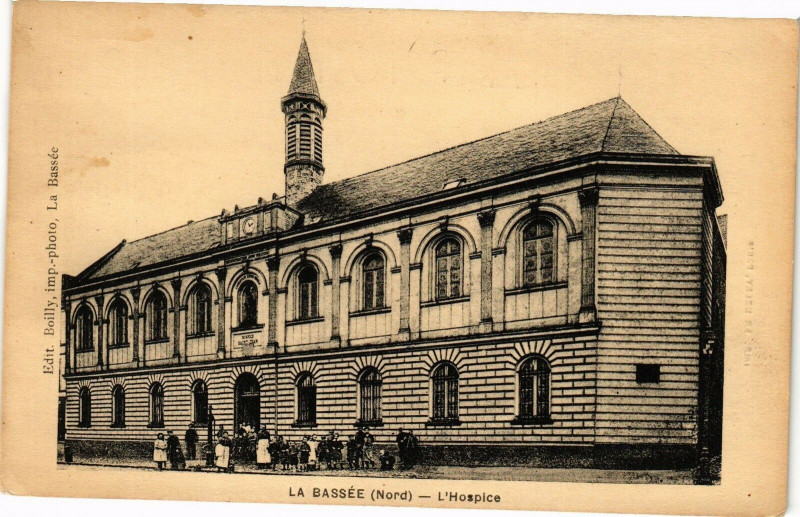 Carte postale ancienne La Bassee - L'Hospice à La Bassée