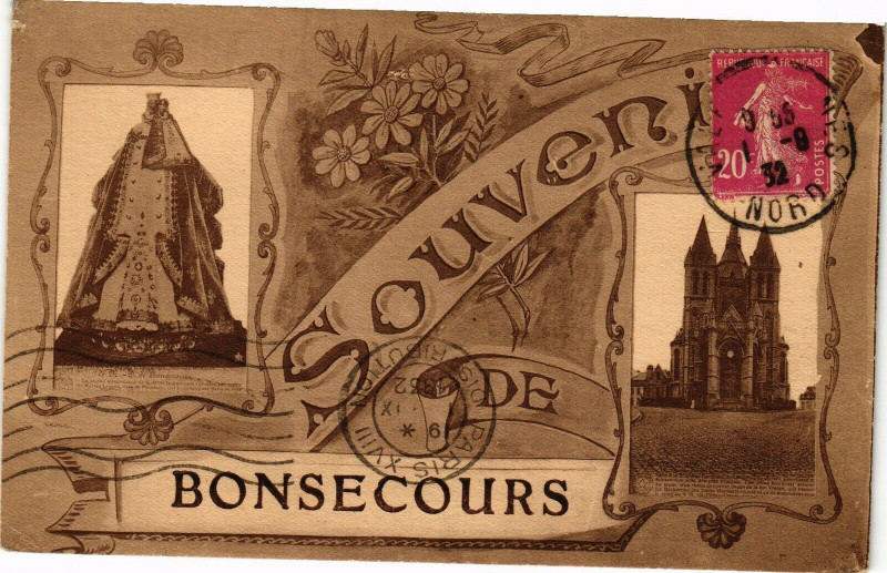 Carte postale ancienne Souvenir de Bonsecours