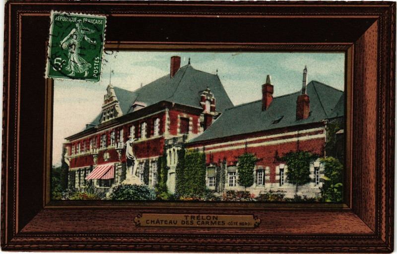 Carte postale ancienne Trelon - Chateau des carmes à Trélon