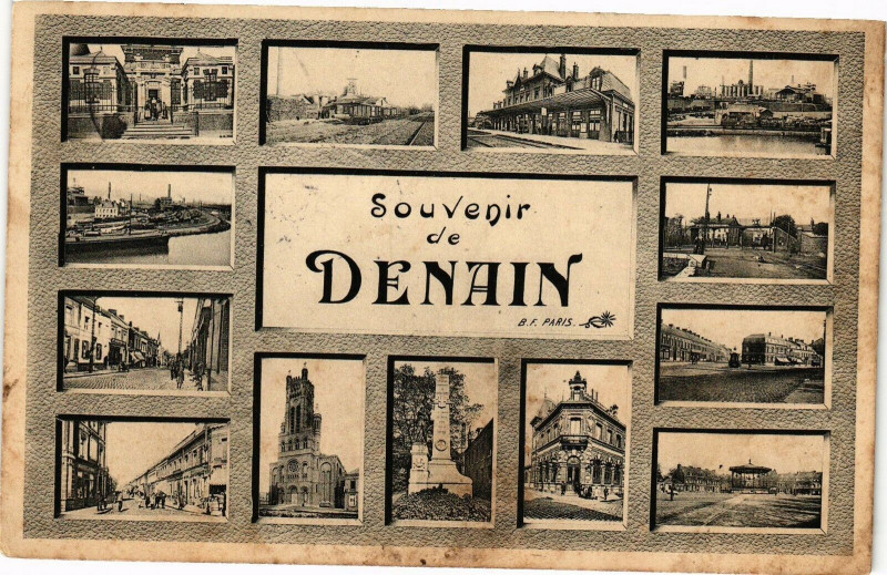 Carte postale ancienne Souvenir de Denain à Denain