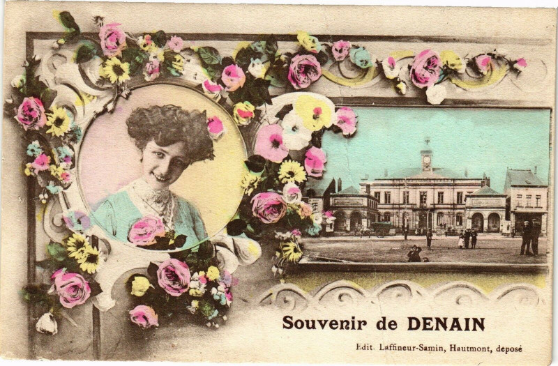 Carte postale ancienne Souvenir de Denain à Denain