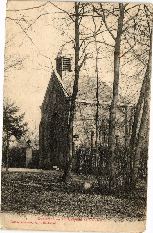 Carte postale ancienne Dompierre - La Chapelle Saint-etton à Erre