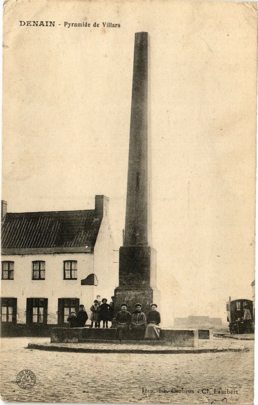 Carte postale ancienne Denain - Pyramid de villars à Denain