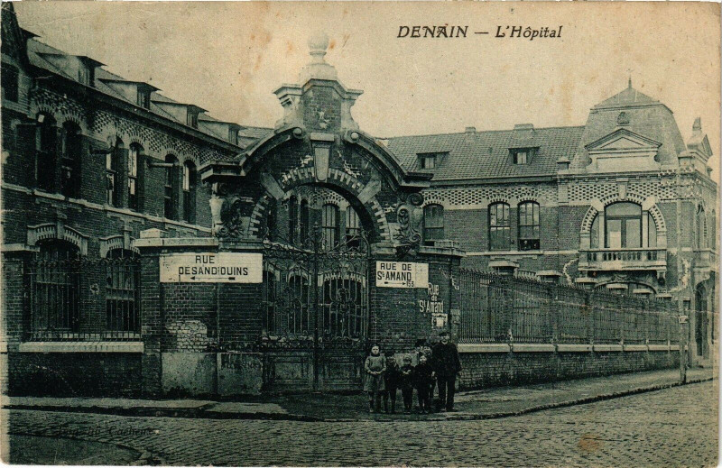 Carte postale ancienne Denain - L'Hopital à Denain