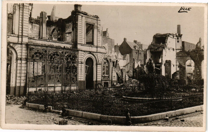 Carte postale ancienne Lille - Guerre 1914-18 à Lille