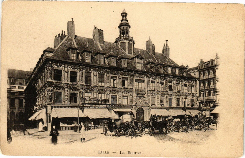 Carte postale ancienne Lille - La Bourse à Lille