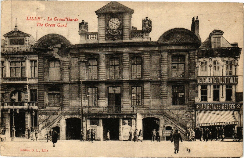 Carte postale ancienne Lille - La Grand' Gare à Lille