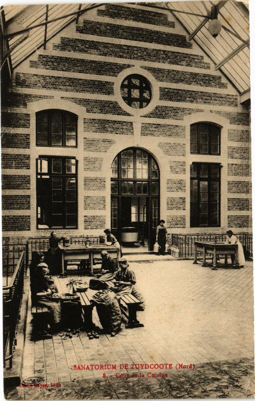 Carte postale ancienne Sanatorium de Zuydcoote - Coote de la Caisipe à Zuydcoote