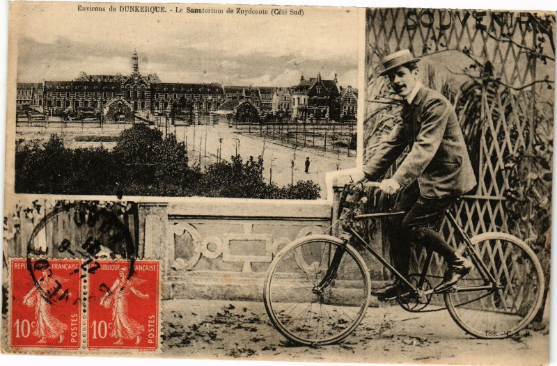 Carte postale ancienne Env. de Dunkerque - Le Sanatorium de Zuydcoote (cote Sud) à Dunkerque