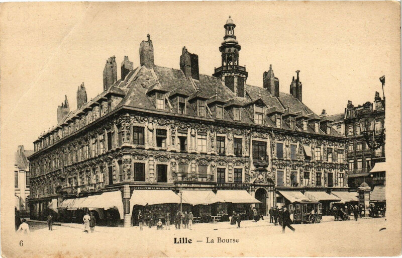 Carte postale ancienne Lille - La Bourse à Lille