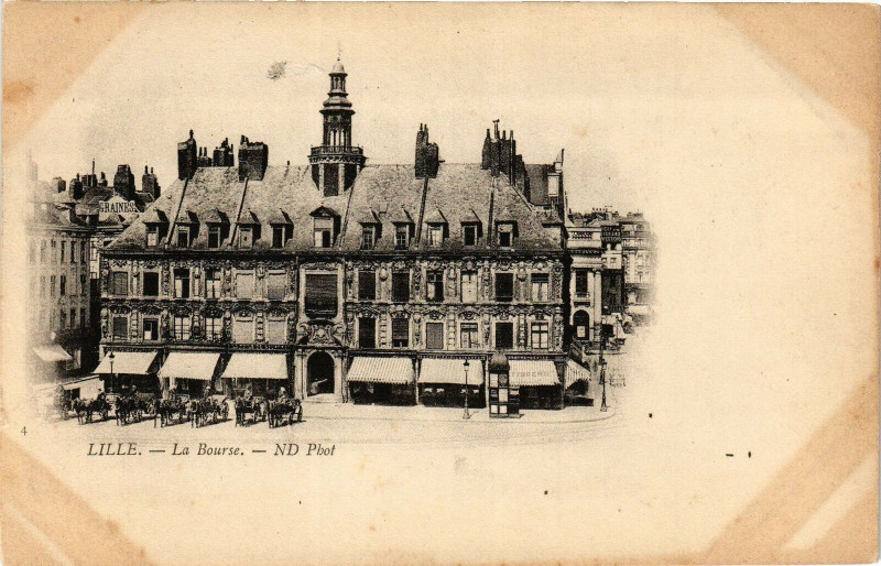 Carte postale ancienne Lille - La Bourse à Lille