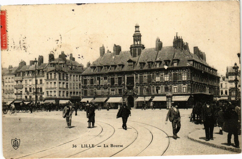 Carte postale ancienne Lille - La Bourse à Lille