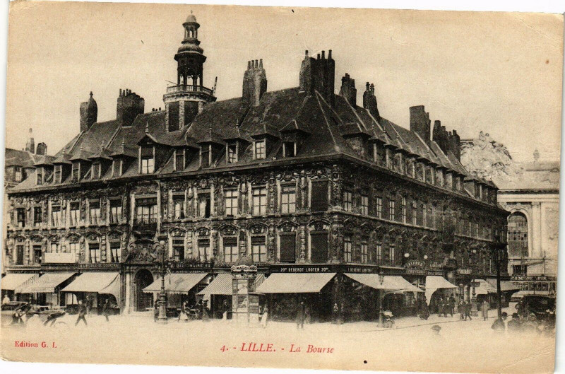 Carte postale ancienne Lille - La Bourse à Lille