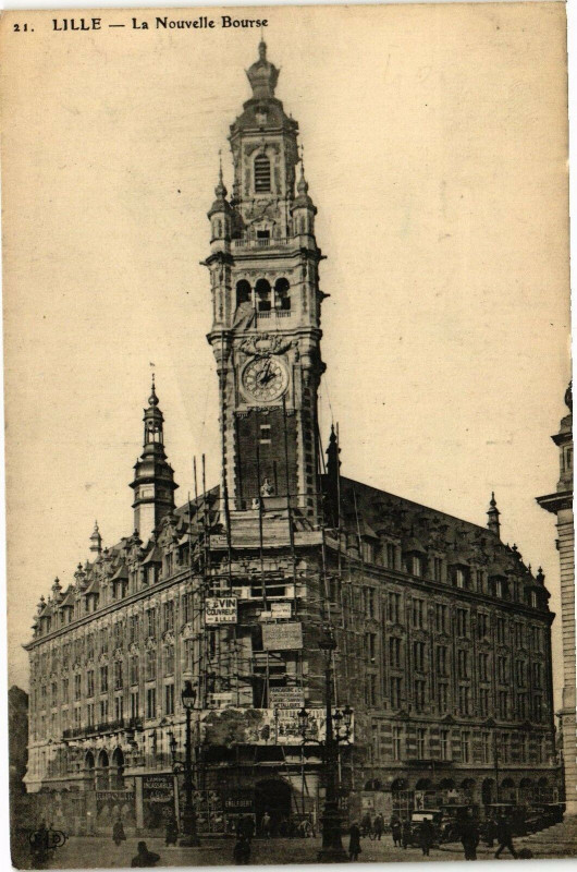 Carte postale ancienne Lille - La Nouvelle Bourse à Lille