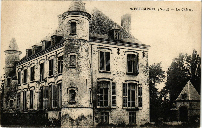 Carte postale ancienne Westcappéel - Le Chateau