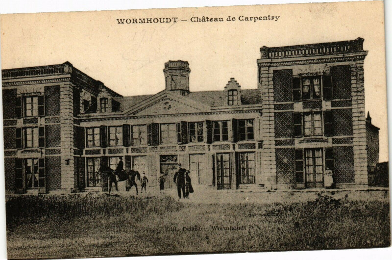 Carte postale ancienne Wormhoudt - Chateau de Carpentry