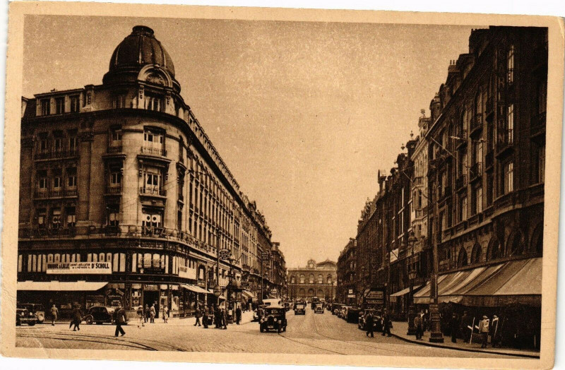 Carte postale ancienne Lille - Rue Faidherbe à Lille