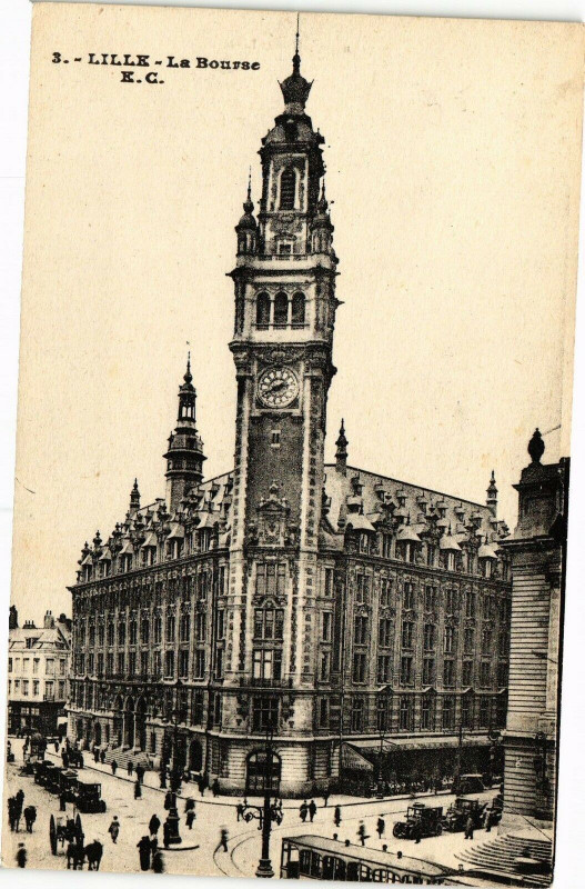 Carte postale ancienne Lille - La Bourse à Lille