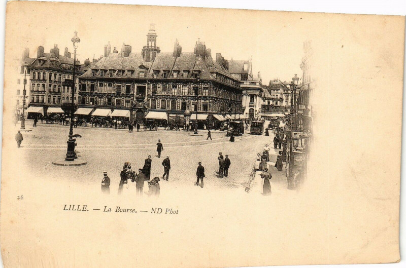 Carte postale ancienne Lille - La Bourse à Lille
