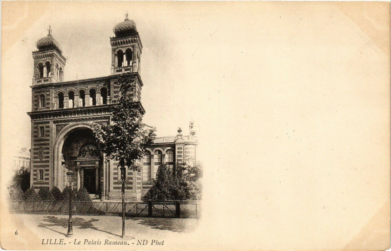 Carte postale ancienne Lille - Le Palais Rameau à Lille