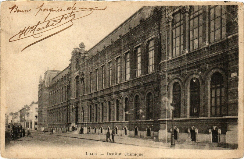 Carte postale ancienne Lille - Institut Chimique à Lille