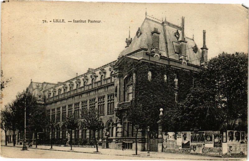 Carte postale ancienne Lille - Institut Pasteur à Lille