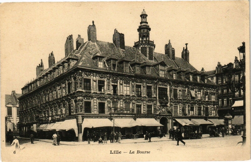 Carte postale ancienne Lille - La Bourse à Lille