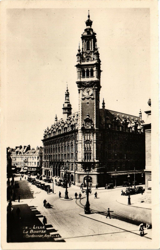 Carte postale ancienne Lille - La Bourse à Lille