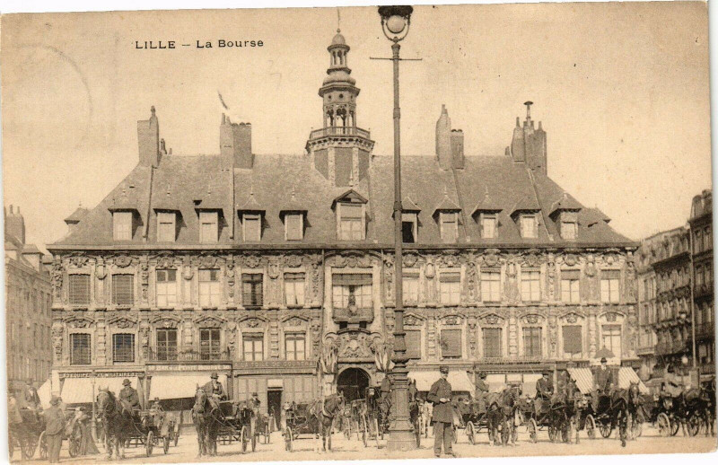 Carte postale ancienne Lille - La Bourse à Lille
