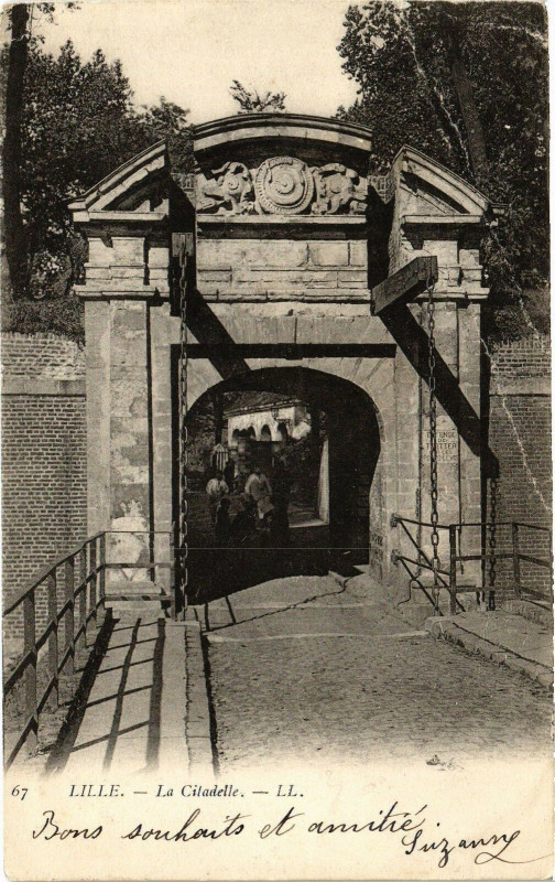 Carte postale ancienne Lille - La Citadelle à Lille