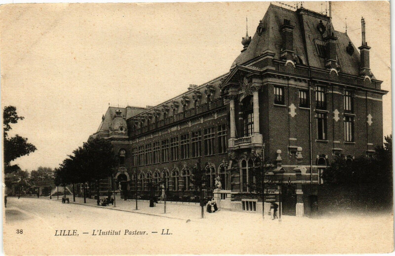 Carte postale ancienne Lille - L'Institut Pasteur à Lille