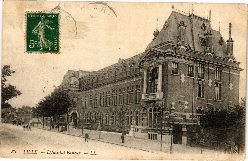 Carte postale ancienne Lille - L'Institute Pasteur à Lille