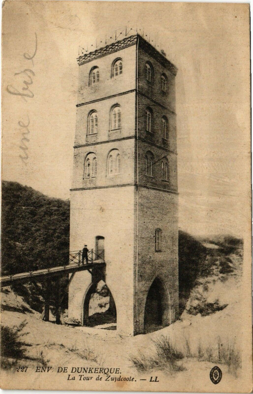 Carte postale ancienne Env. de Dunkerque - La Tour de Zuydcoote à Dunkerque