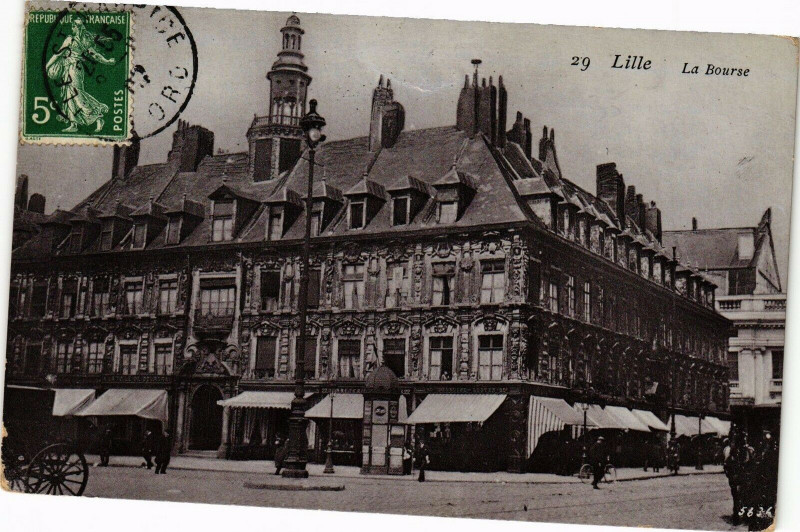 Carte postale ancienne Lille - La Bourse à Lille