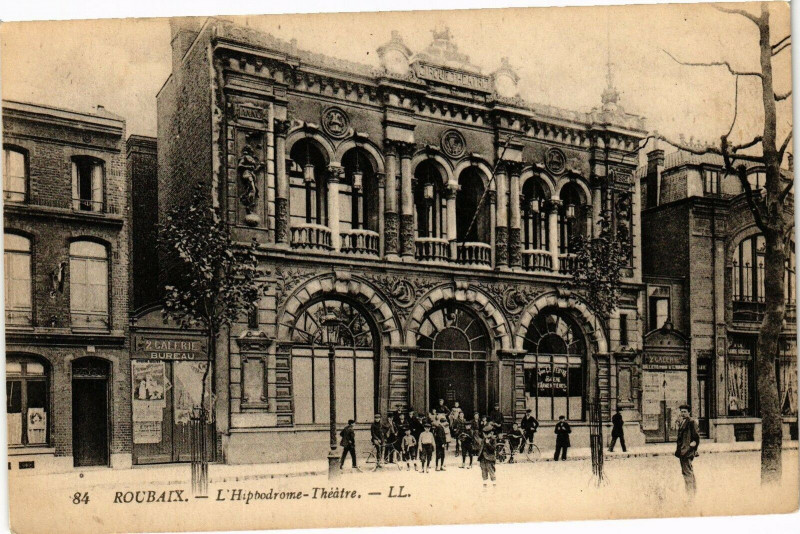 Carte postale ancienne Roubaix - L'Hippodrome - Theatre à Roubaix