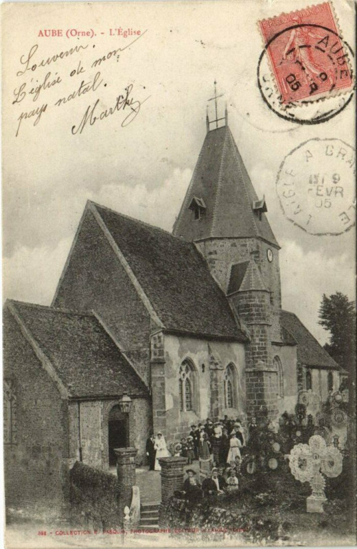 Carte postale ancienne Aube L'Eglise à Aube
