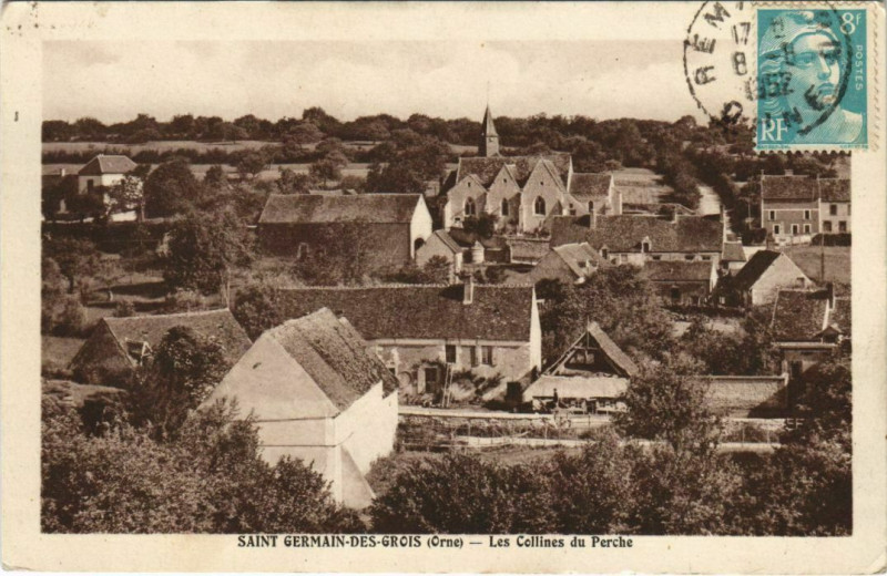 Carte postale ancienne Saint-GERMAINs ses Grois Les Collines du Perche à Sai