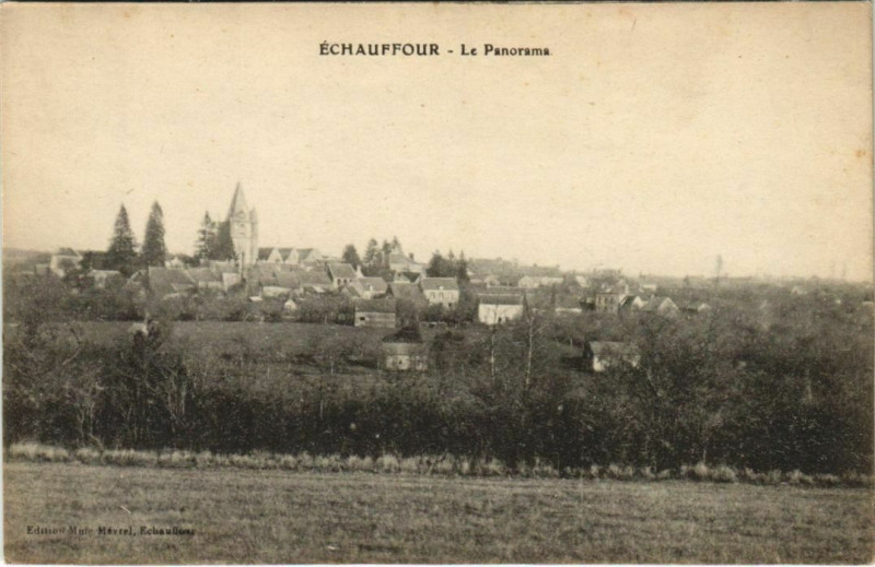 Carte postale ancienne Echauffour Le Panorama à Échauffour
