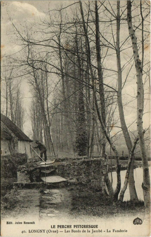 Carte postale ancienne Longny Les Bords de la Jambé, La Fanderie à Ri
