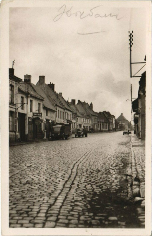 Carte postale ancienne Houdain Rue Roger Salengro
