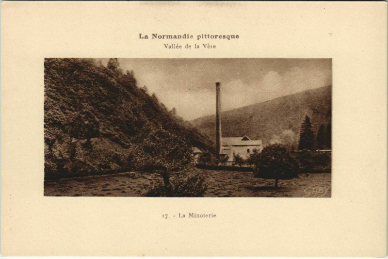 Carte postale ancienne La Minoterie Vallée de la Vere à Ri
