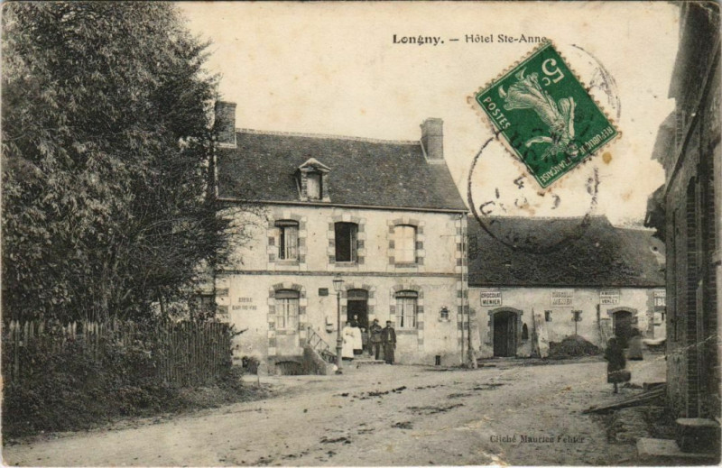 Carte postale ancienne Longny HotelSainte-Anne à Sai