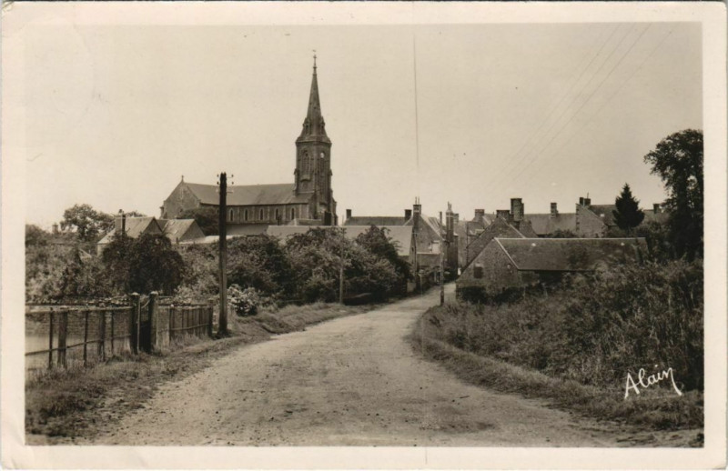 Carte postale ancienne Chanu Vue Générale à Chanu