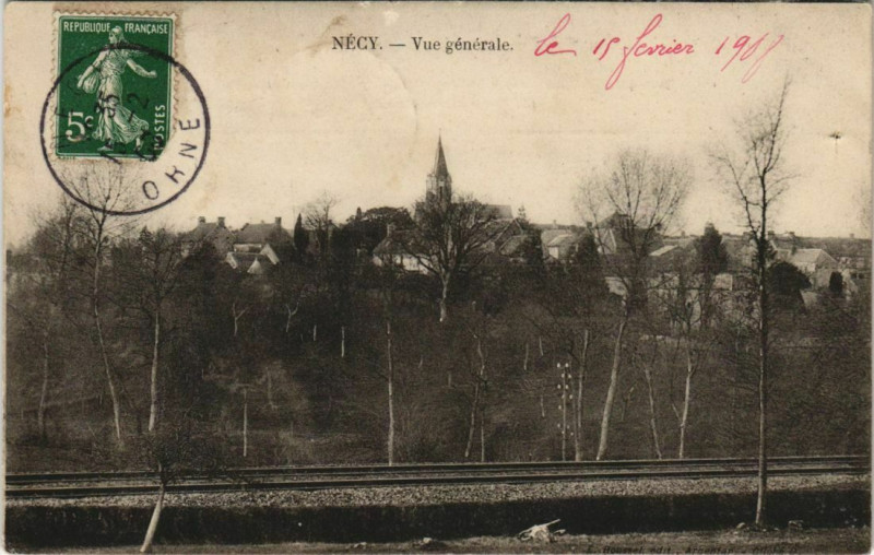Carte postale ancienne Necy Vue générale à Nécy