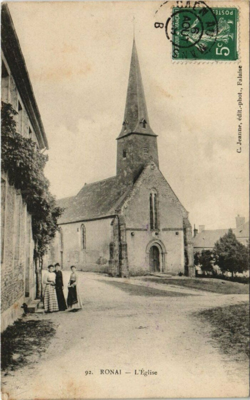Carte postale ancienne Ronai L'Eglise à Rônai