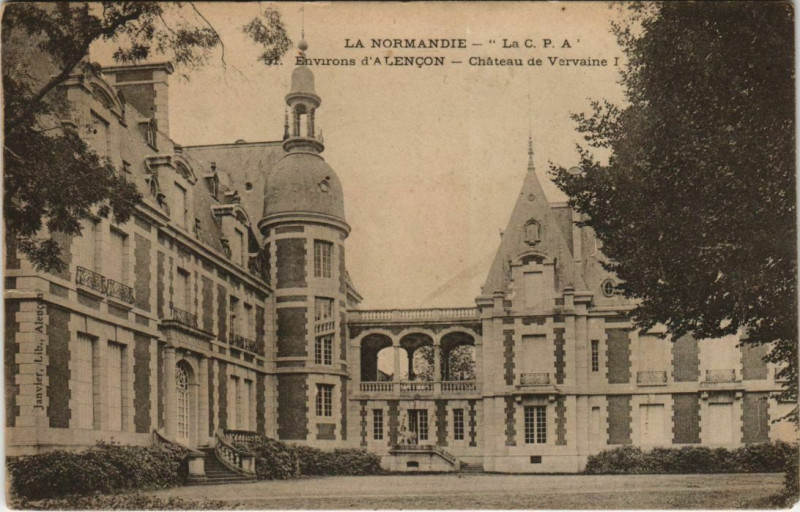 Carte postale ancienne Chateau de Vervaine