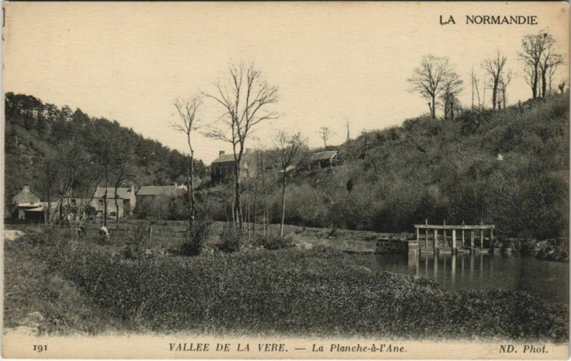 Carte postale ancienne Vallée de La Vere La Planche a l'Ane