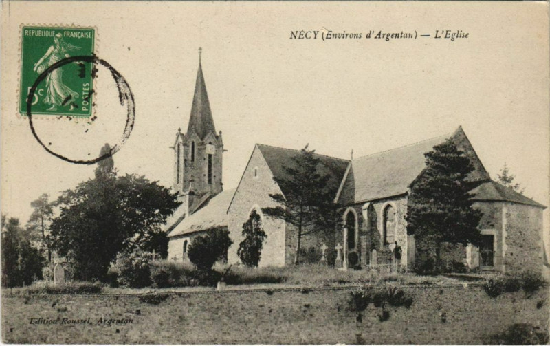 Carte postale ancienne Necy L'Eglise à Nécy