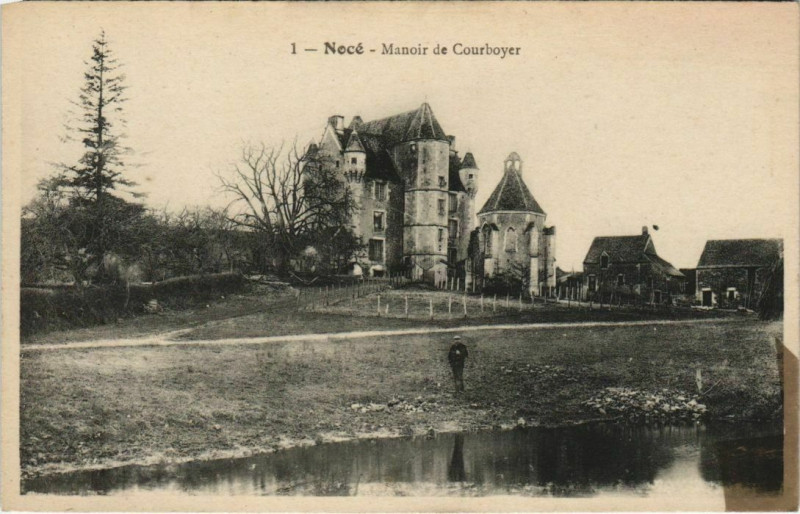 Carte postale ancienne Noce Manoir de Couboyer