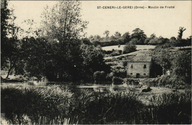 Carte postale ancienne Saint-Cenerie Moulin de Frotté à Ri